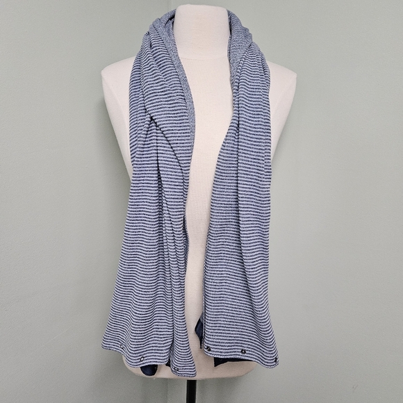 Lululemon Vinyasa Scarf Rulu Mini Check Pique Caspian Blue Heathered Inkwell OS - Picture 12 of 14